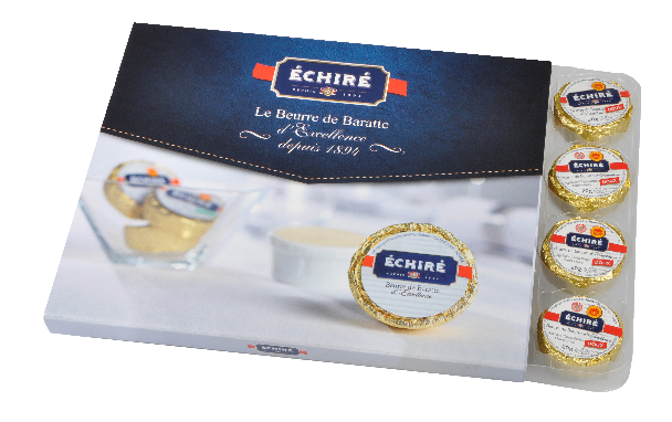 Beurre Echiré - Coffret recharge doux - 20g - Excellence Française - Baratte en bois - Echiré