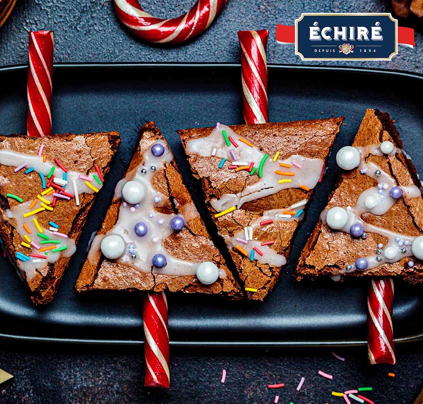 Recette Échiré brownies en Sapin de Noël !