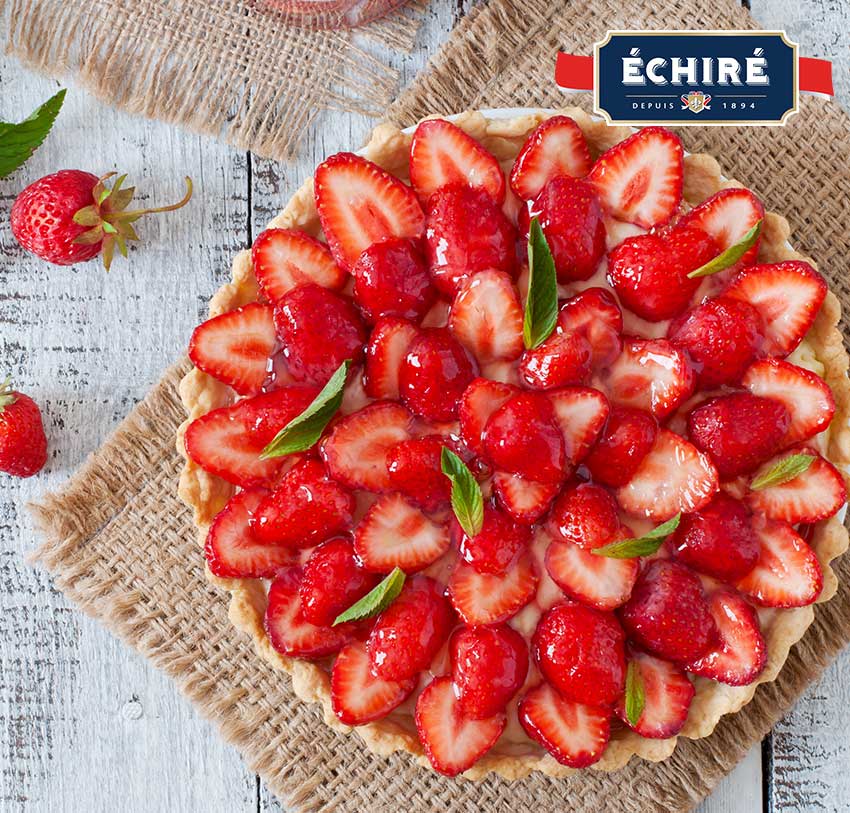 Recette tarte aux fraises au beurre d'Échiré !